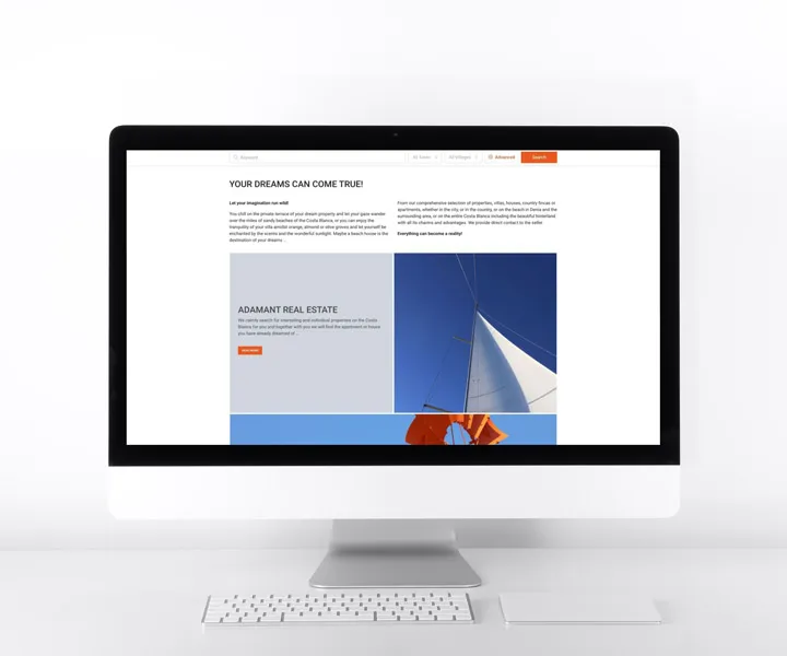 Adamant Real Estate — multilingual property website