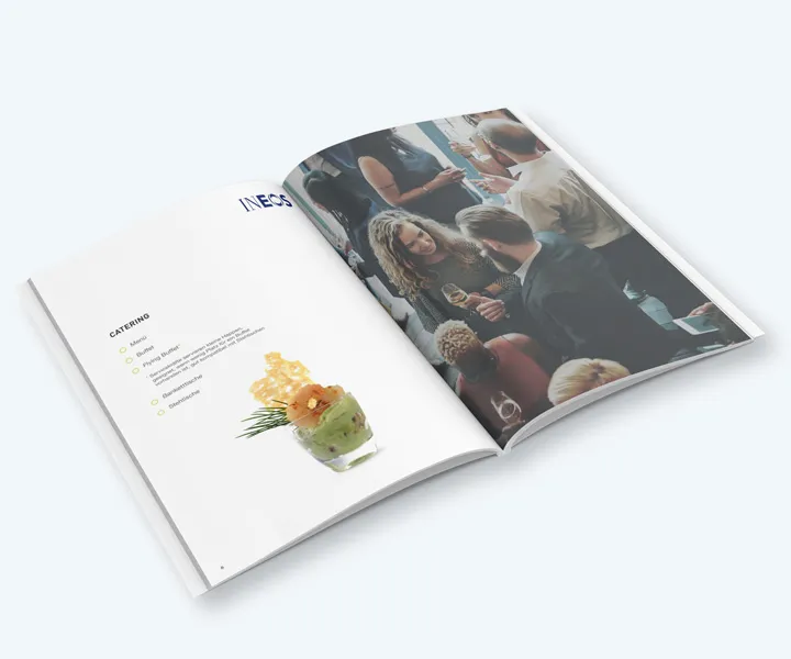 Ineos in care event catering overview spread
