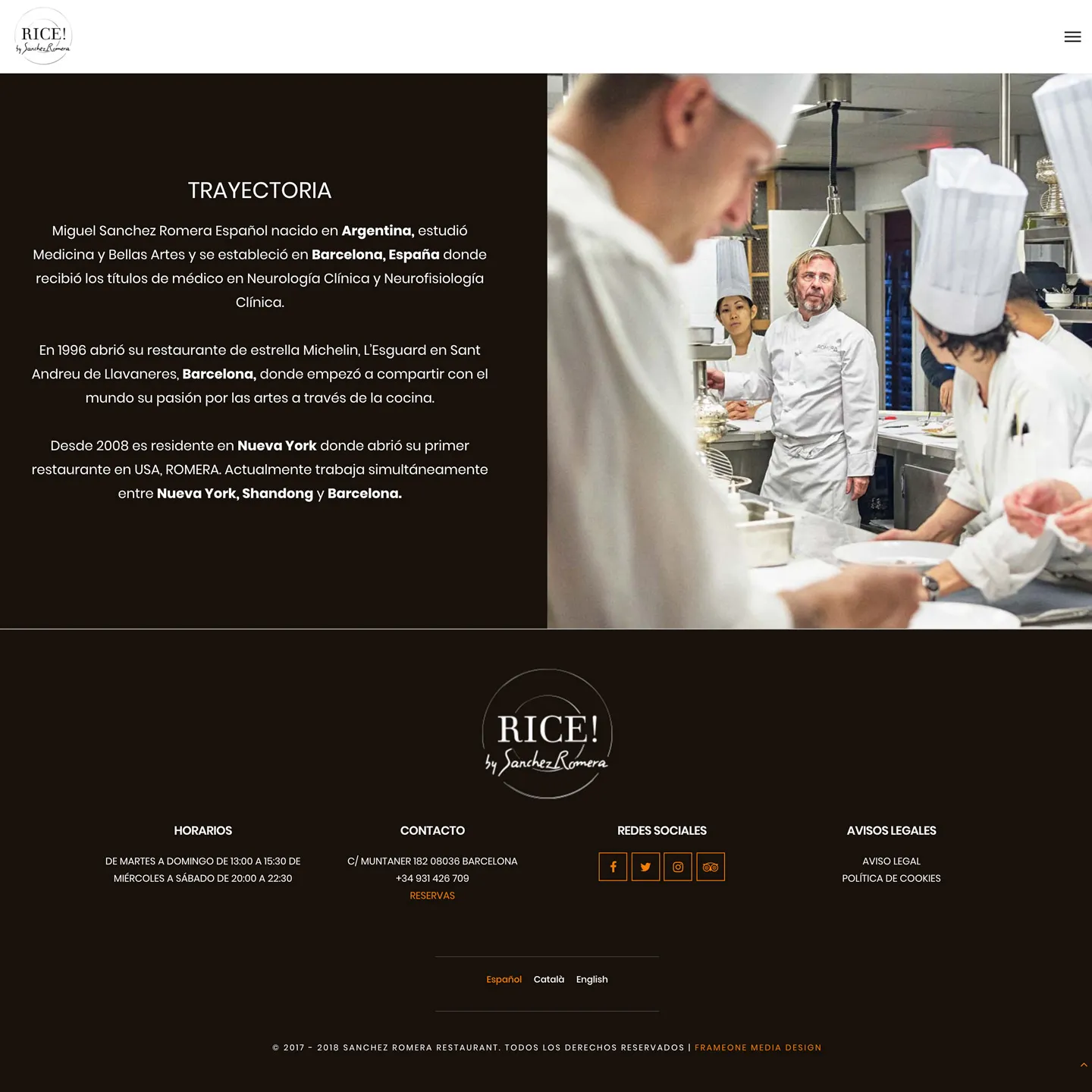 Rice sanchez romera biography page design