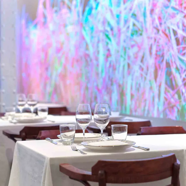 Rice sanchez romera dining table art projection