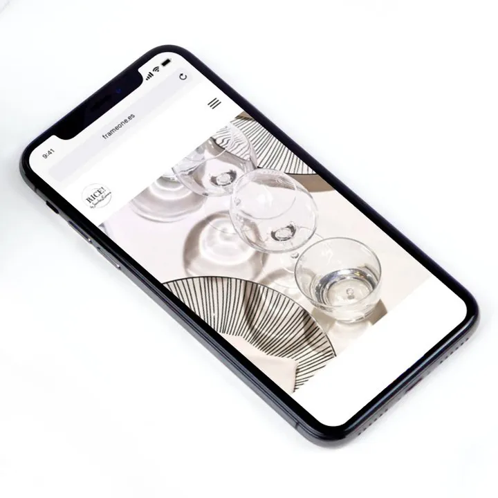 Rice sanchez romera homepage mobile mockup