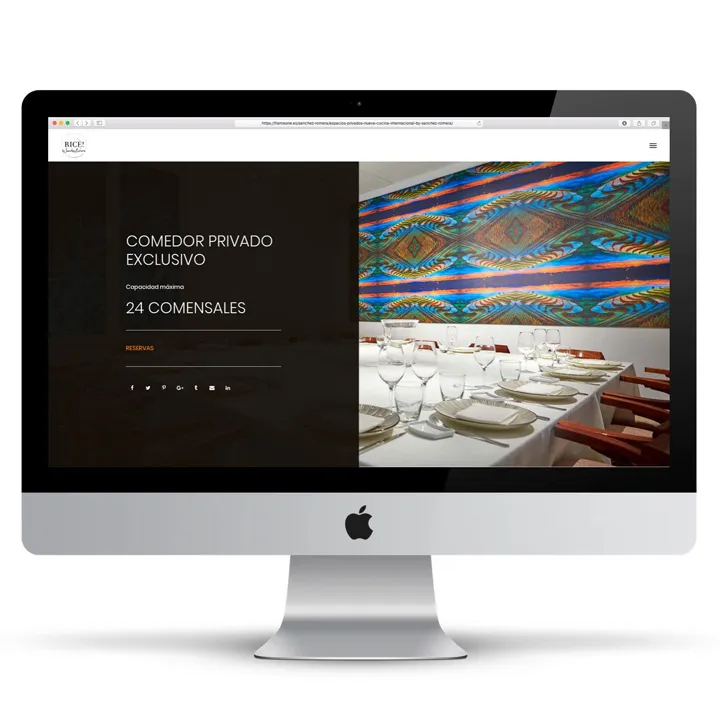 Rice sanchez romera private dining imac mockup