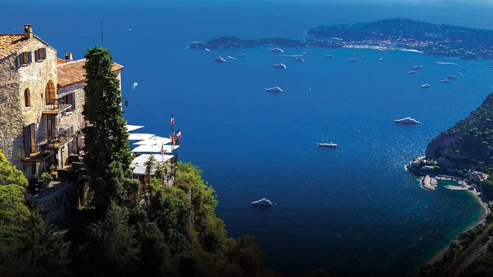 The stein group mediterranean coast aerial view