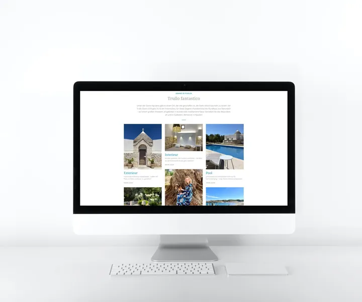 Trullo di puglia trullo fantastico imac mockup
